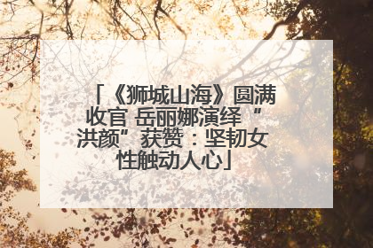 《狮城山海》圆满收官 岳丽娜演绎“洪颜”获赞：坚韧女性触动人心