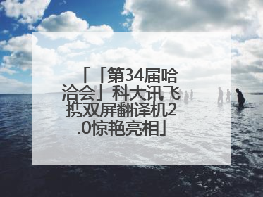 「第34届哈洽会」科大讯飞携双屏翻译机2.0惊艳亮相