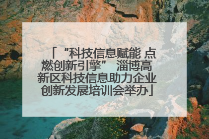 “科技信息赋能 点燃创新引擎” 淄博高新区科技信息助力企业创新发展培训会举办