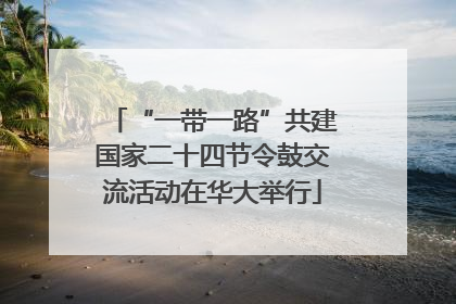 “一带一路”共建国家二十四节令鼓交流活动在华大举行