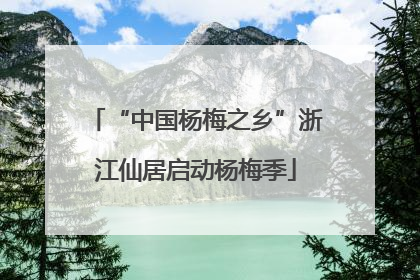 “中国杨梅之乡”浙江仙居启动杨梅季