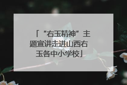 “右玉精神”主题宣讲走进山西右玉各中小学校
