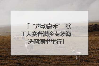 “声动嘉禾” 歌王大赛普满乡专场海选圆满举举行