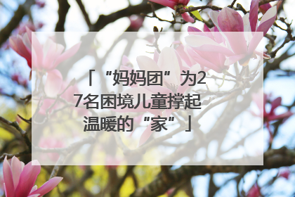“妈妈团”为27名困境儿童撑起温暖的“家”