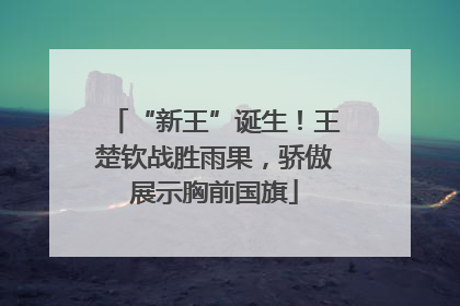 “新王”诞生！王楚钦战胜雨果，骄傲展示胸前国旗