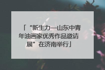 “新生力—山东中青年油画家优秀作品邀请展”在济南举行
