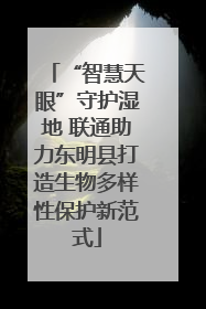 “智慧天眼”守护湿地 联通助力东明县打造生物多样性保护新范式
