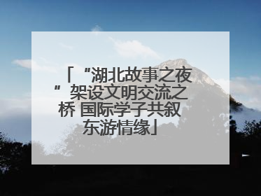 “湖北故事之夜”架设文明交流之桥 国际学子共叙东游情缘