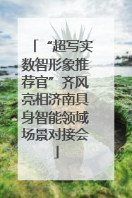 “超写实数智形象推荐官”齐风亮相济南具身智能领域场景对接会