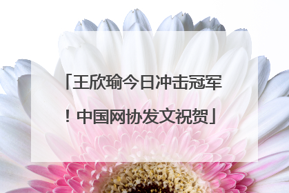 王欣瑜今日冲击冠军！中国网协发文祝贺