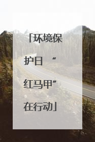 环境保护日 “红马甲”在行动