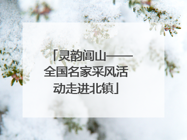 灵韵闾山——全国名家采风活动走进北镇