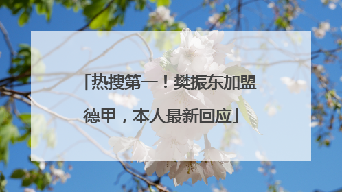 热搜第一！樊振东加盟德甲，本人最新回应