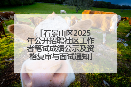 石景山区2025年公开招聘社区工作者笔试成绩公示及资格复审与面试通知