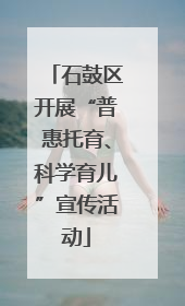 石鼓区开展“普惠托育、科学育儿”宣传活动