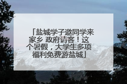 盐城学子邀同学来家乡 政府请客！这个暑假，大学生多项福利免费游盐城