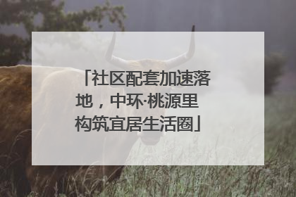 社区配套加速落地，中环·桃源里构筑宜居生活圈