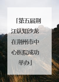第五届荆江认知沙龙在荆州市中心医院成功举办