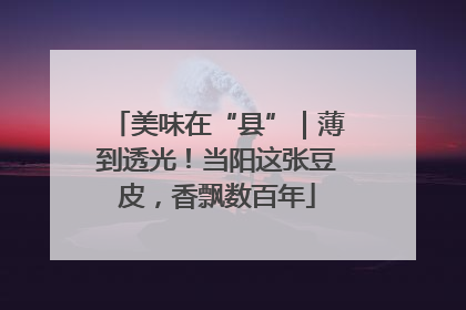 美味在“县”｜薄到透光！当阳这张豆皮，香飘数百年