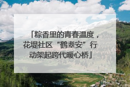 粽香里的青春温度，花堤社区“鹤耋安”行动架起跨代暖心桥