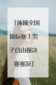 体操全国锦标赛丨男子自由操决赛赛况