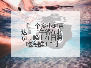 三个多小时直达！“午餐在北京，晚上在日照吃海鲜！”