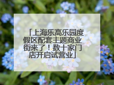 上海乐高乐园度假区配套主题商业街来了！数十家门店开启试营业