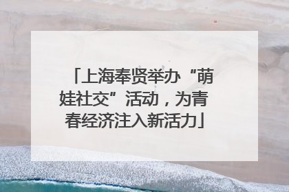 上海奉贤举办“萌娃社交”活动，为青春经济注入新活力