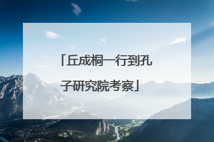 丘成桐一行到孔子研究院考察