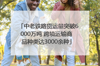 中老铁路货运量突破6000万吨 跨境运输商品种类达3000余种