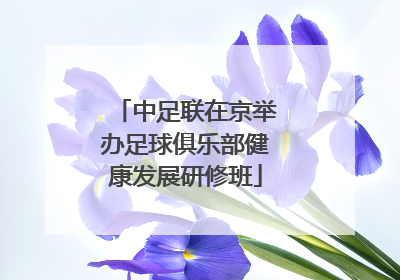中足联在京举办足球俱乐部健康发展研修班