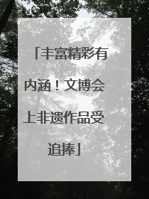 丰富精彩有内涵！文博会上非遗作品受追捧