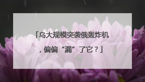 乌大规模突袭俄轰炸机，偏偏“漏”了它？