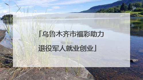 乌鲁木齐市福彩助力退役军人就业创业