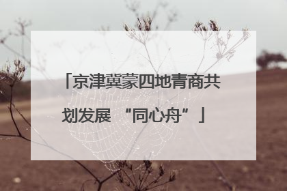 京津冀蒙四地青商共划发展 “同心舟”