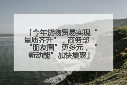 今年货物贸易实现“量质齐升”，商务部：“朋友圈”更多元，“新动能”加快集聚