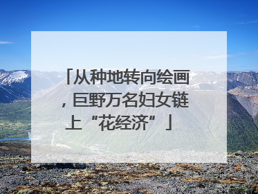 从种地转向绘画，巨野万名妇女链上“花经济”