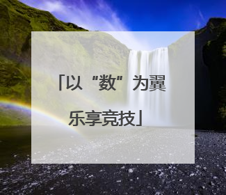 以“数”为翼 乐享竞技