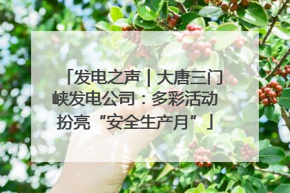 发电之声｜大唐三门峡发电公司：多彩活动扮亮“安全生产月”