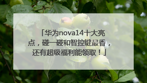 华为nova14十大亮点，碰一碰和智控键最香，还有超级福利能领取！