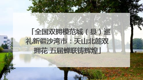 全国双拥模范城（县）巡礼新疆沙湾市：天山北麓双拥花 五届蝉联铸辉煌