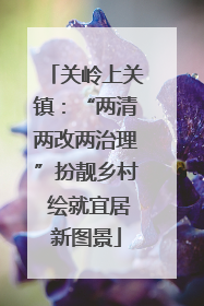 关岭上关镇：“两清两改两治理”扮靓乡村 绘就宜居新图景