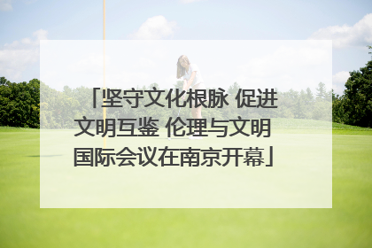 坚守文化根脉 促进文明互鉴 伦理与文明国际会议在南京开幕