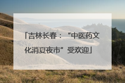吉林长春：“中医药文化消夏夜市”受欢迎