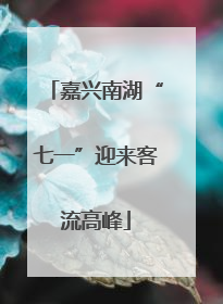 嘉兴南湖“七一”迎来客流高峰