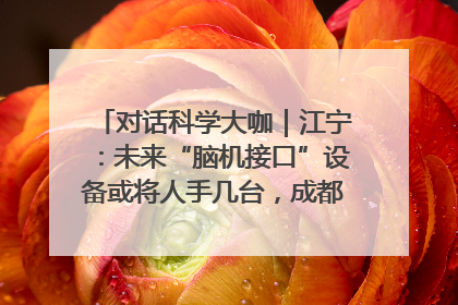 对话科学大咖｜江宁：未来“脑机接口”设备或将人手几台，成都有明确的技术优势