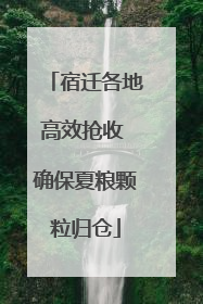 宿迁各地高效抢收 确保夏粮颗粒归仓