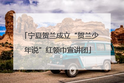 宁夏贺兰成立“贺兰少年说”红领巾宣讲团