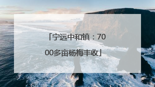 宁远中和镇：7000多亩杨梅丰收