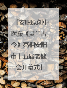 安职原创中医操《灵兰古今》亮相安阳市十五届老健会开幕式